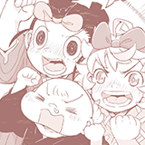 黒白の里の子供達