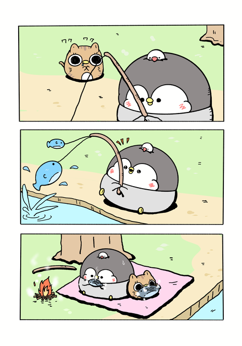 ペンギンの優しい世界10話-釣りをした日