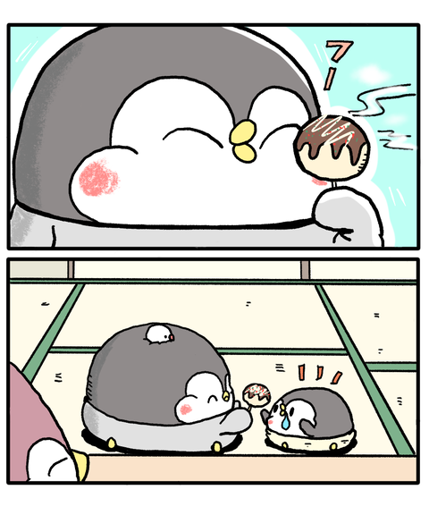 ペンギンの優しい世界52話-2たこ焼き作り