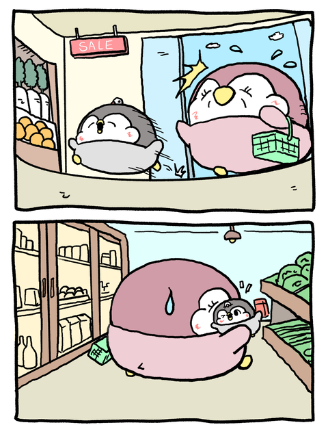 ペンギンの優しい世界79話-走り回ったらダメって言ったでしょ