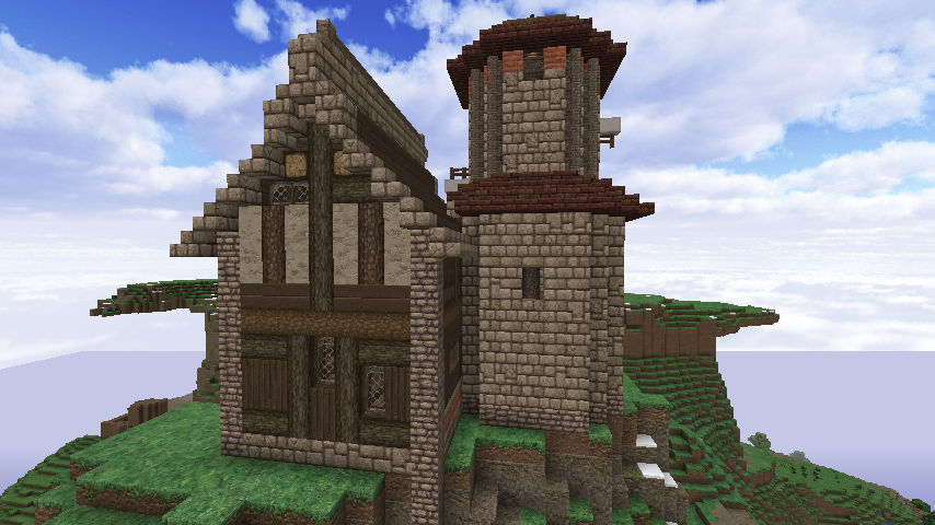 流れてくるのは 丘の上の農家 凍ったお水 Chasmaのマイクラ鍛冶屋