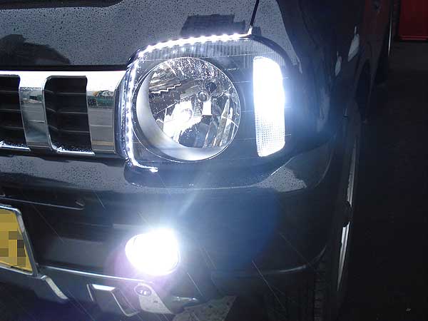 スズキjb23ジムニーにツインカラーled取り付け テールに小加工 つれづれなるままのled Factory店長ブログ