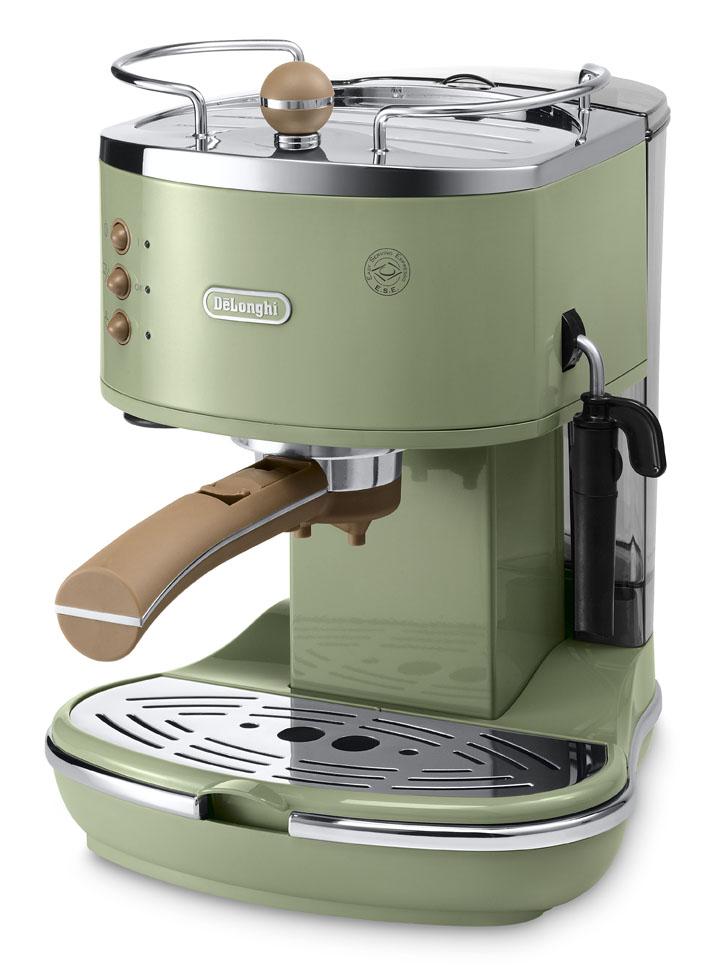 最大50％オフ！ デロンギ DeLonghi アイコナ コレクション エスプレッソ カプチーノメーカー ブルー ミルク泡立て手動 ECO310B,  4カップ以