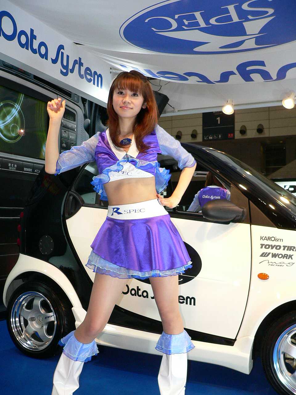東京モーターショーと東京オートサロン美女伝説 ひえだともこ R－SPEC Data System 超絶かわいい！！ 39回東京モ－ターシ