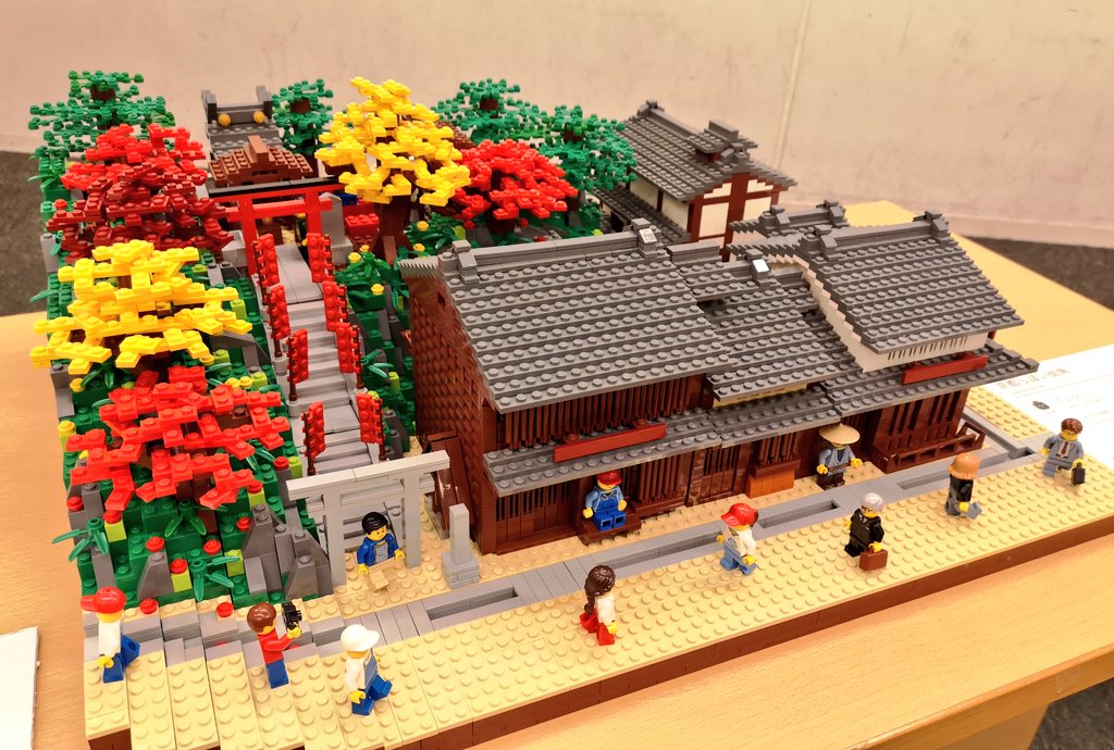 レゴで作る町家の景観 レゴでつくってみました