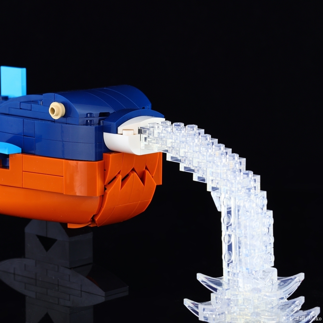 LEGO 10331 カワセミ」組み換えで水を吐くフグを作ってみた : レゴ道