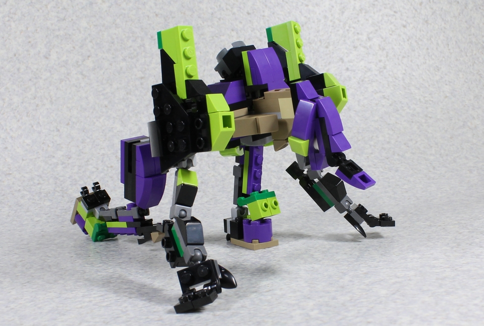 ざっくり組み立て解説あり Legoミクセル シリーズ３でエヴァ初号機っぽいの作ってみた レゴ道