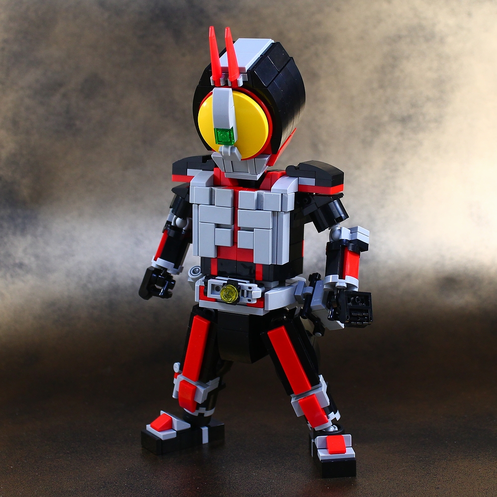 レゴで仮面ライダーファイズを作ってみました レゴ道