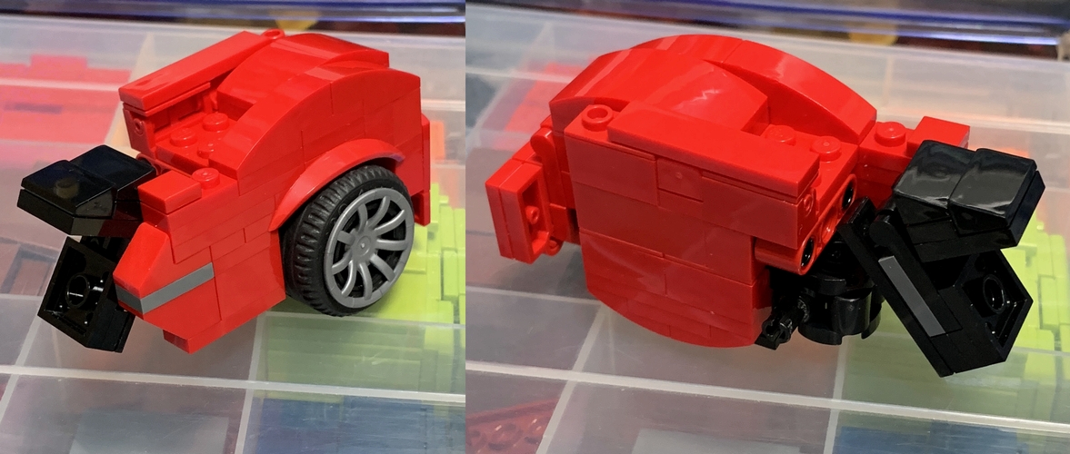 乗り物変形ロボ1号制作その レゴ道