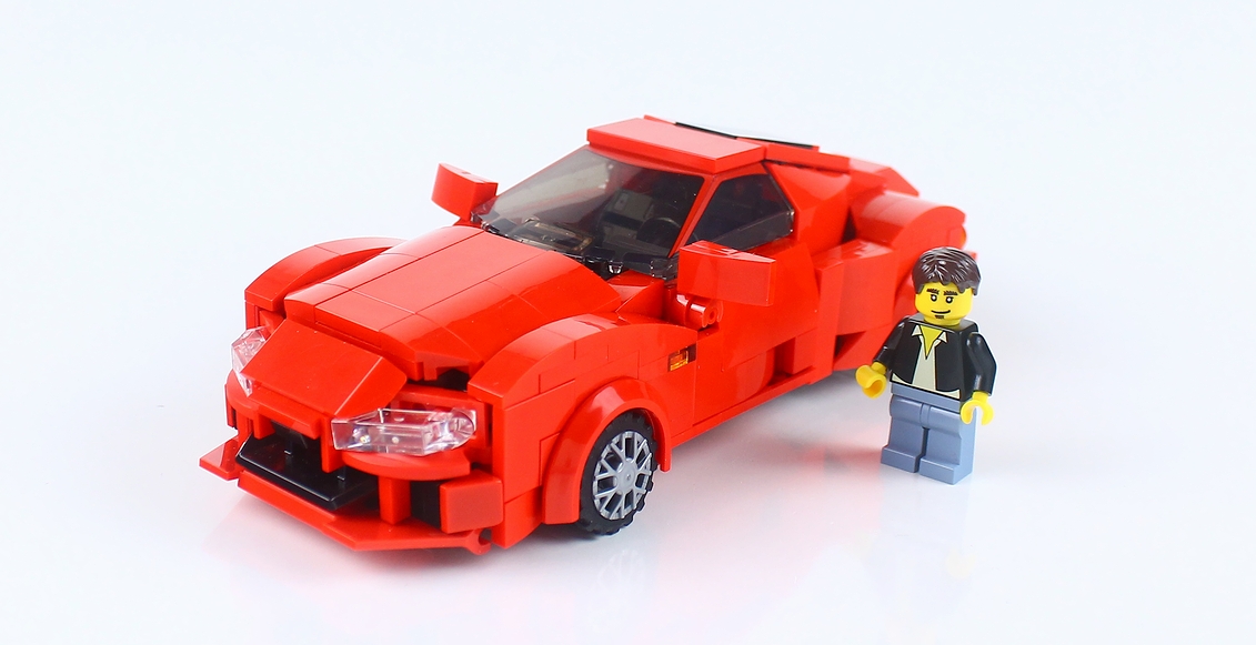 赤いスポーツカーを作りました レゴ道 赤いスポーツカーを作りました レゴ道