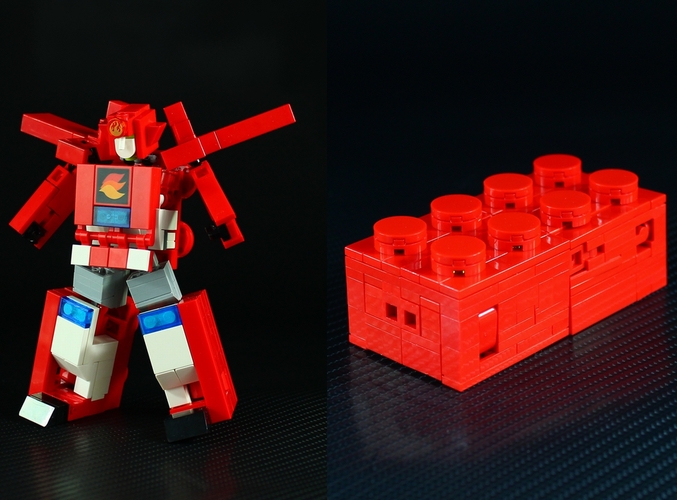 レゴブロックが変形するロボットを作ってみた レゴ道