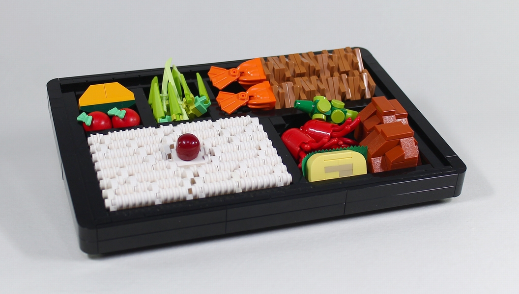 レゴでエビフライ弁当を作ってみました レゴ道 レゴでエビフライ弁当を作ってみました レゴ道