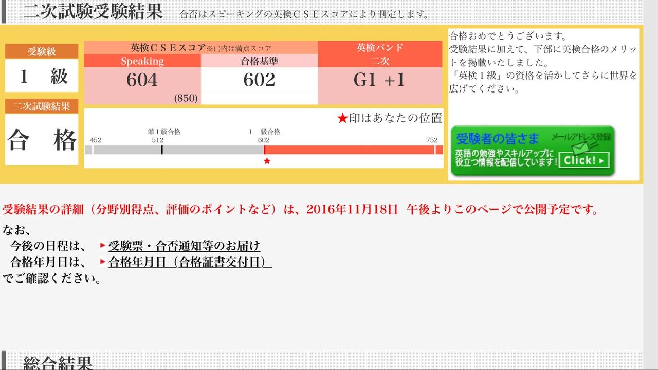 発表 英 検 合格