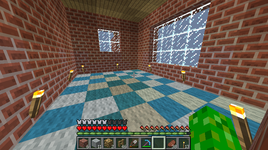 マイクラです ごみ箱の片隅