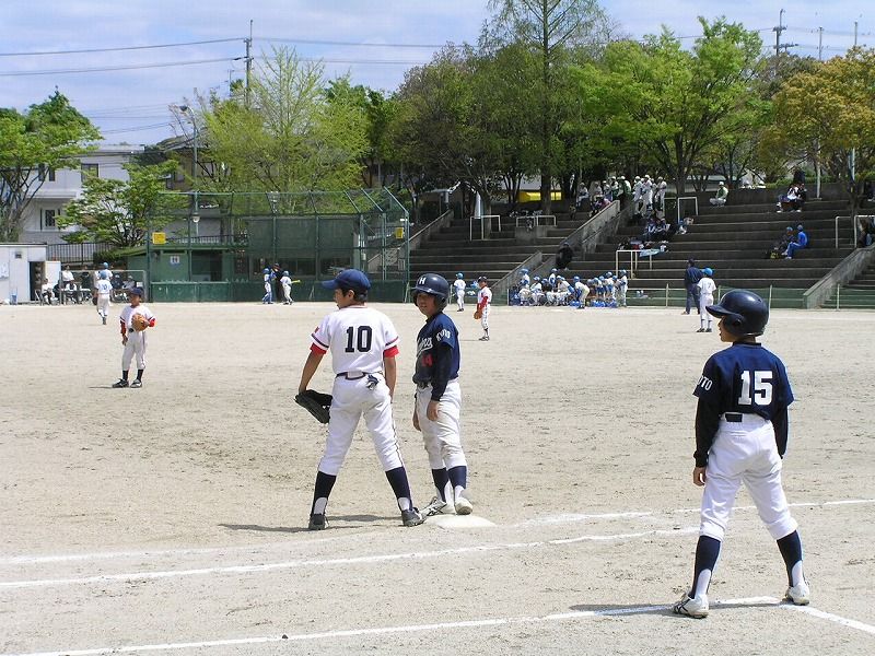 京阪地区八幡市少年野球大会 対 西河原ボーイズ 4月20日日曜日 3 広野ジュニアーズ 京阪地区八幡市少年野球大会 対 西河原ボーイズ 4月20日日曜日 3 広野ジュニアーズ