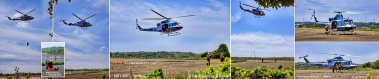 ④★★愛知県警航空隊救助訓練01 Bell 412EP あけぼの