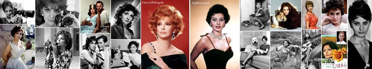 ■ Gina Lollobrigida and Sophia Loren H700