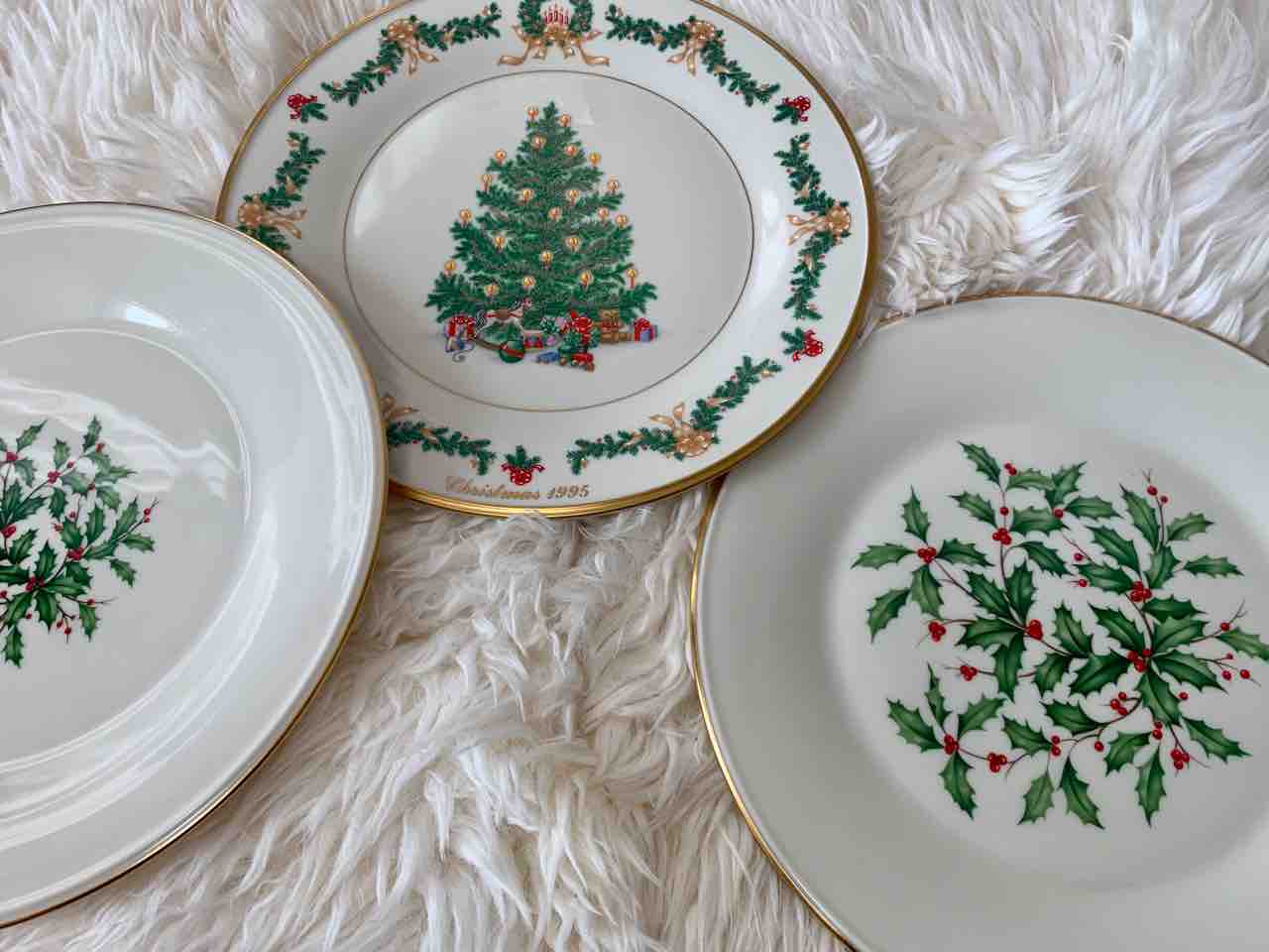 Lenox レノックス クリスマスプレート 8枚皿セット ホリデーシリーズ