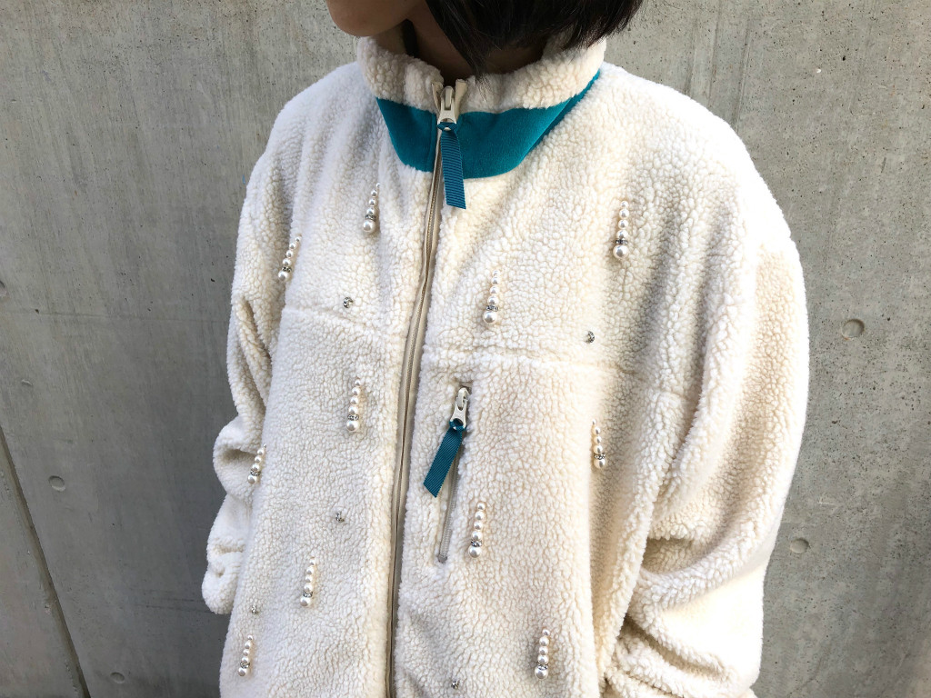 MUVEIL ミュベール　フリンジパールブルゾン MUVEIL ミュベールフリンジパールブルゾン