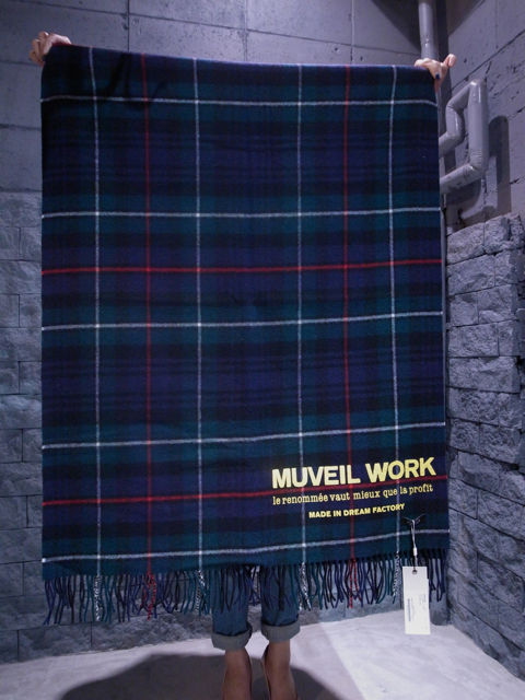 MUVEIL WORK -ミュベール ワーク- 先生柄チェックストール MUVEIL WORK -ミュベール ワーク- 先生柄チェックストール
