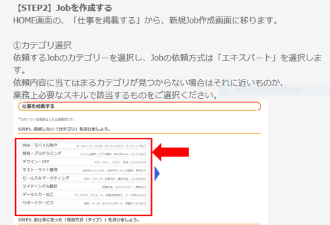 jobhub　仕事の手順２