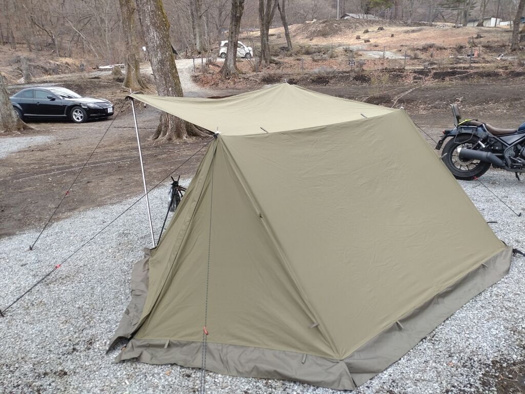 TOMOUNTのパップテントを使ってみて : すれっからしの暇つぶし