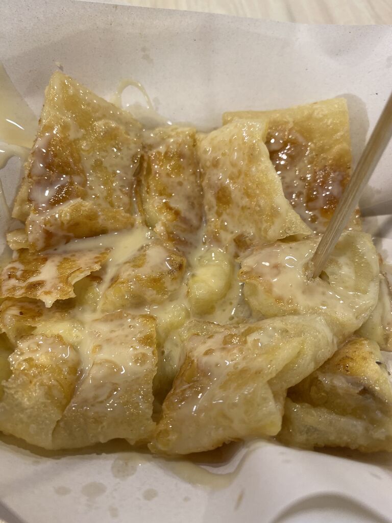 タイ屋台スイーツ サクサクモッチリ激甘クレープ 食べ過ぎ注意 タイ出稼ぎ貧乏現地採用の実態