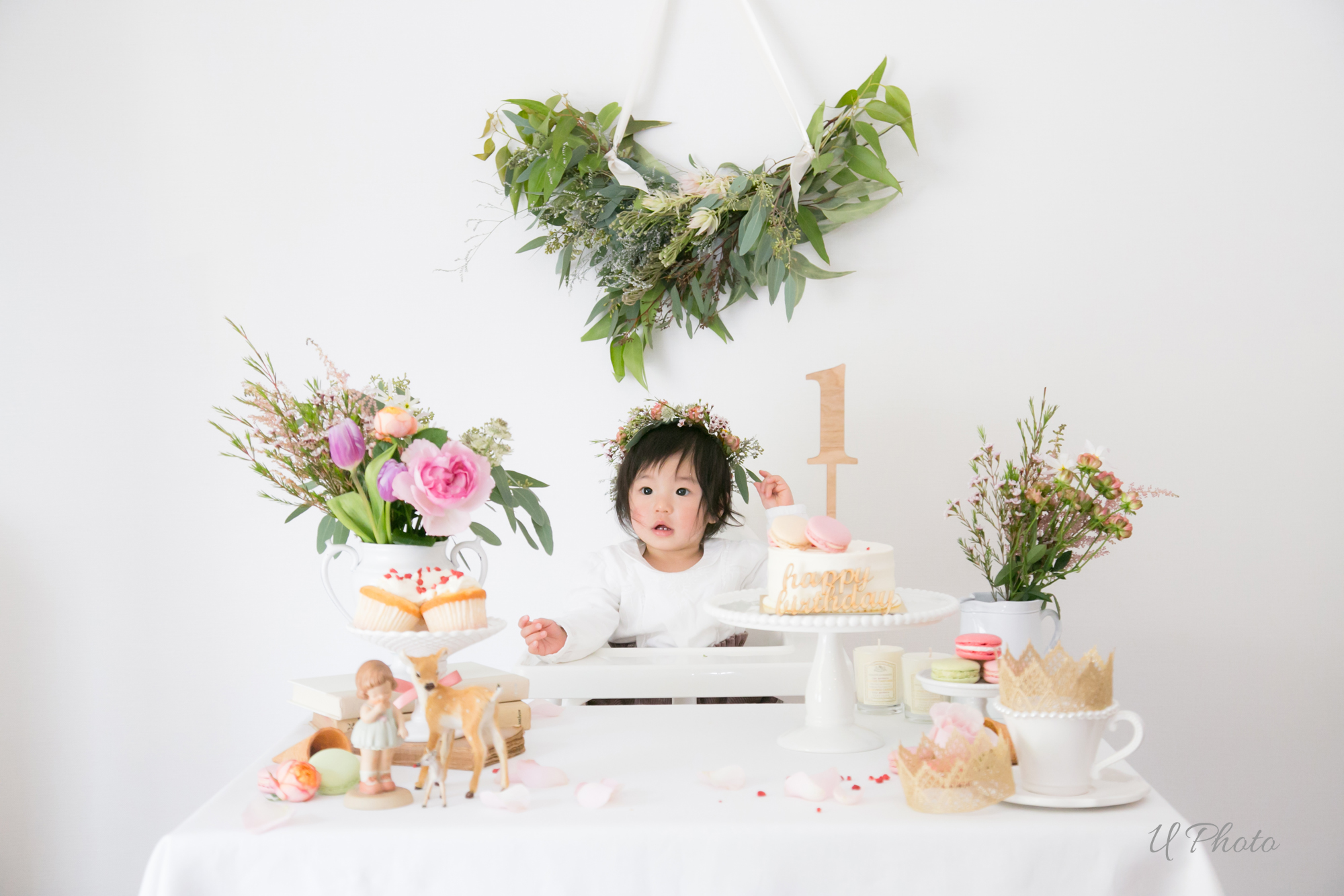 撮影 スタイリング ハーフバースデー ファーストバースデー写真 女の子 Life Decoration フォト スタイリング 西村有