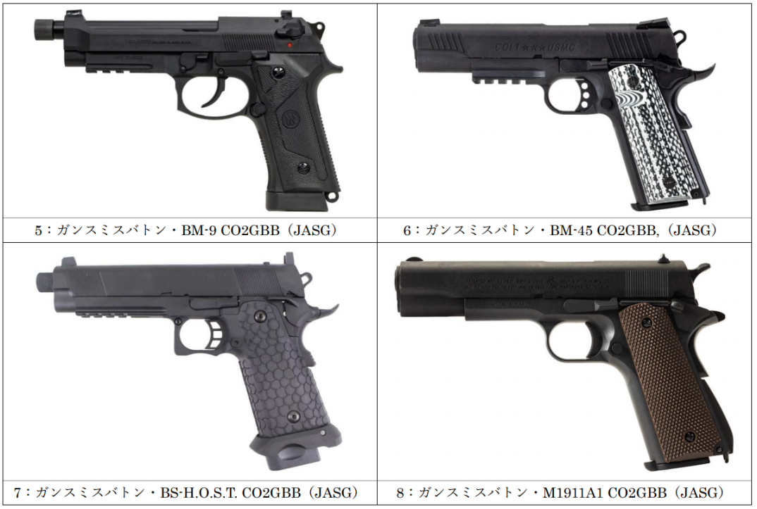 STGA／JASG・認定品CO2ガスガンのまとめ : ライフ・イズ・ガン
