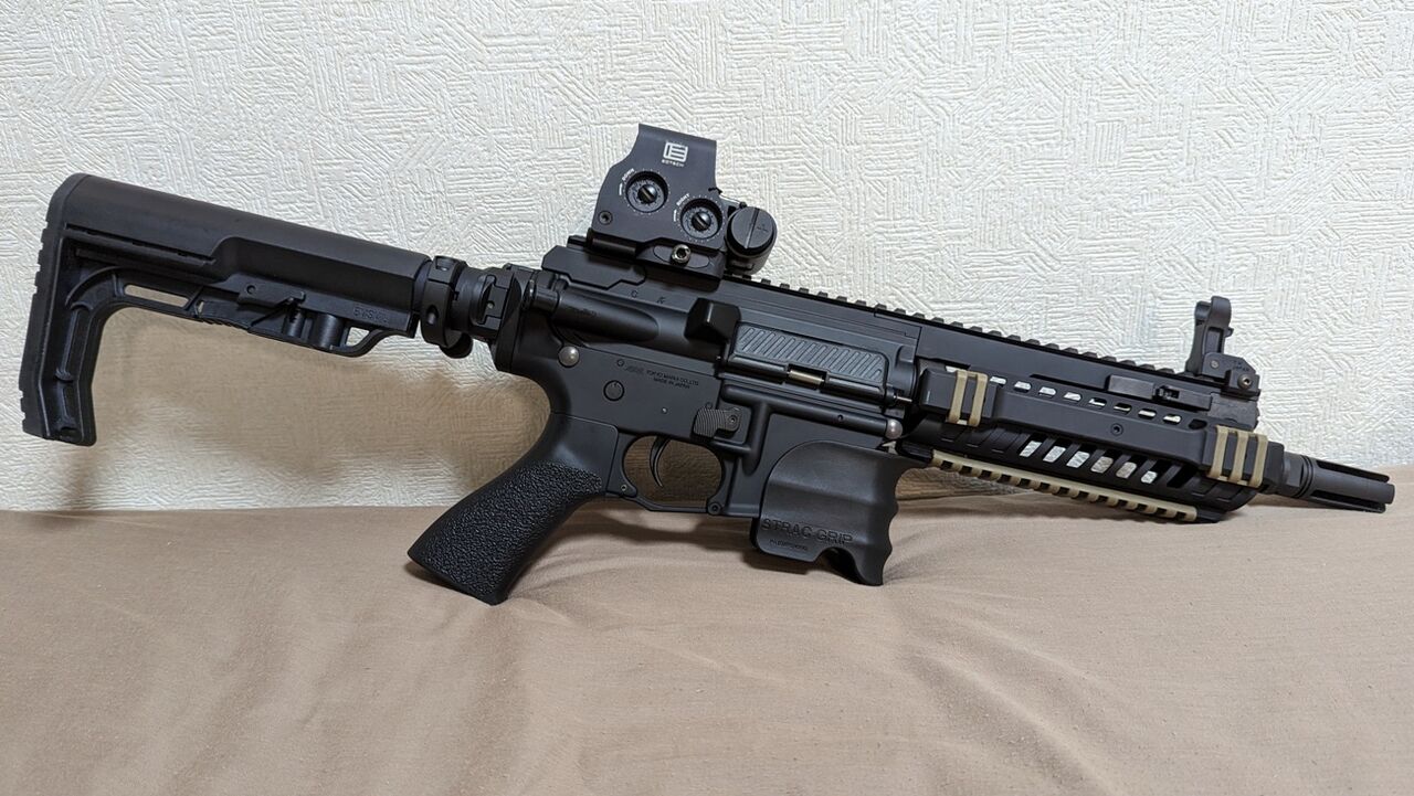 HK416Cのマグキャッチボタンを大きくする : ライフ・イズ・ガン