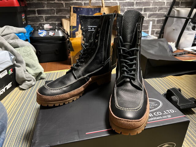 クシタニ モカシンブーツ : 風とオートバイ