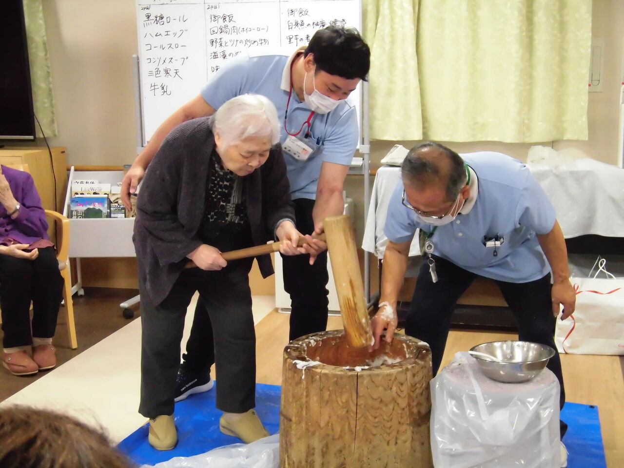 1月 もちつき大会 ホームステーションらいふ狭山 Blog