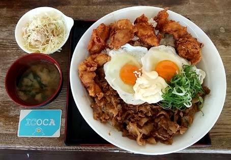 近畿大学の近くにある 豊富なメニュー コストパフォーマンス抜群な 定食屋さん 大盛り好きなら是非とも挑戦したい名物の 名物スタカラ丼ギガ 東大阪 Takoshu タコシュー はっしんのグルメ