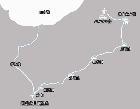 三国山ハイキングマップのコピーのコピー