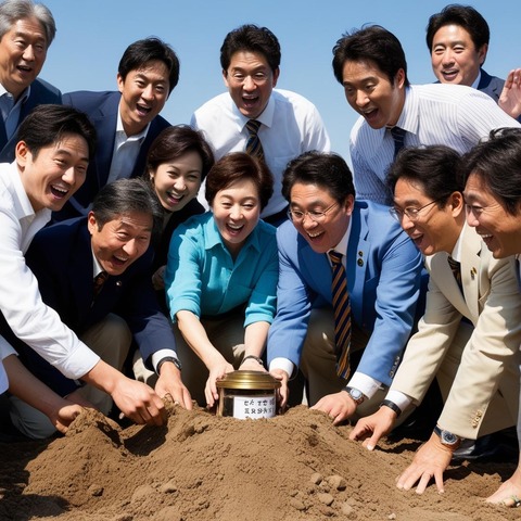 タイムカプセル／同窓生／同窓会／同級生／クラス会／掘り起こす