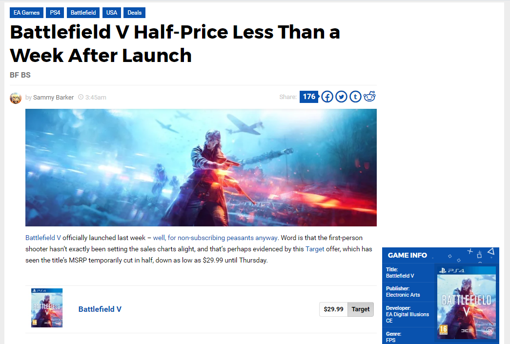Bfv 嫌なら買うな 一週間後 半額でいいから買ってクレメンス Bf2042速報 バトルフィールドまとめ