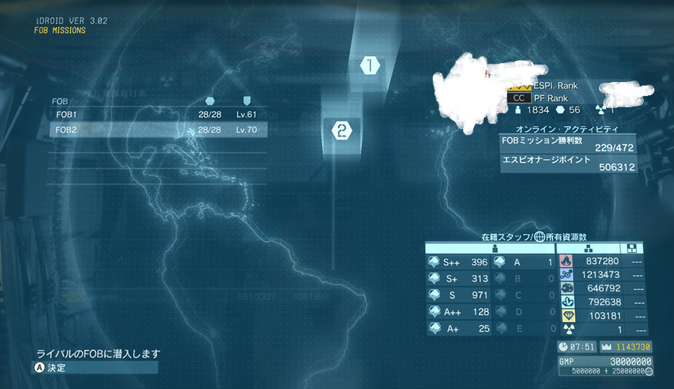 Mgs5 防衛レベル70なんてfob見つけたんだが何作ればこんな上がるんだ Mgs5速報