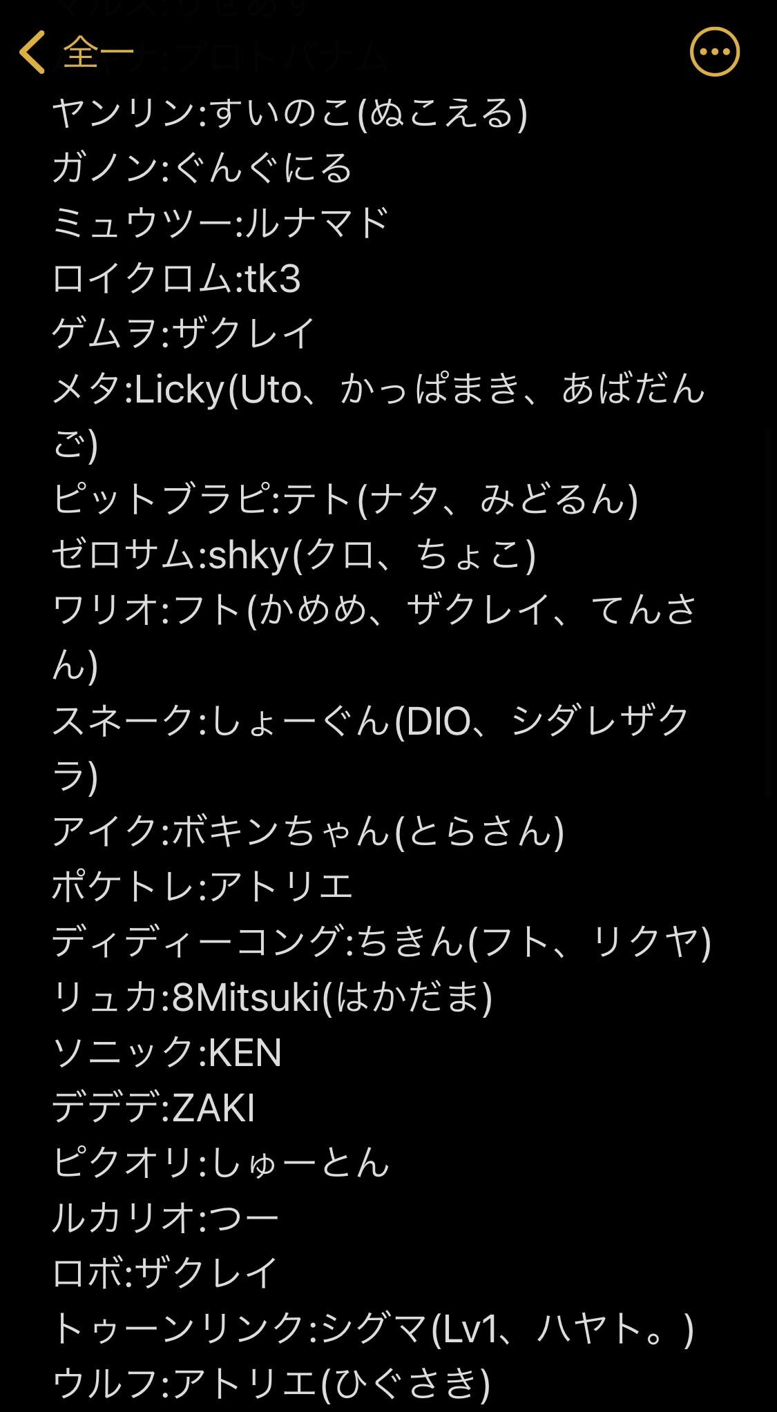 スマブラ ほい これが最新版各キャラ全一一覧ね スマブラspまとめ速報