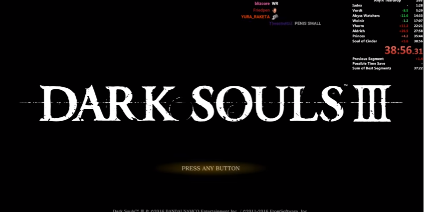 ダークソウル3 遂にrtaで40分切りが達成される ダークソウルまとめ速報