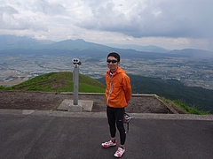 大観望にて 中村さん
