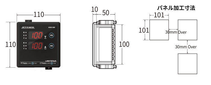 [製品紹介]光星計測器(ライトスター)三相電圧、電流計『KDO-100』5