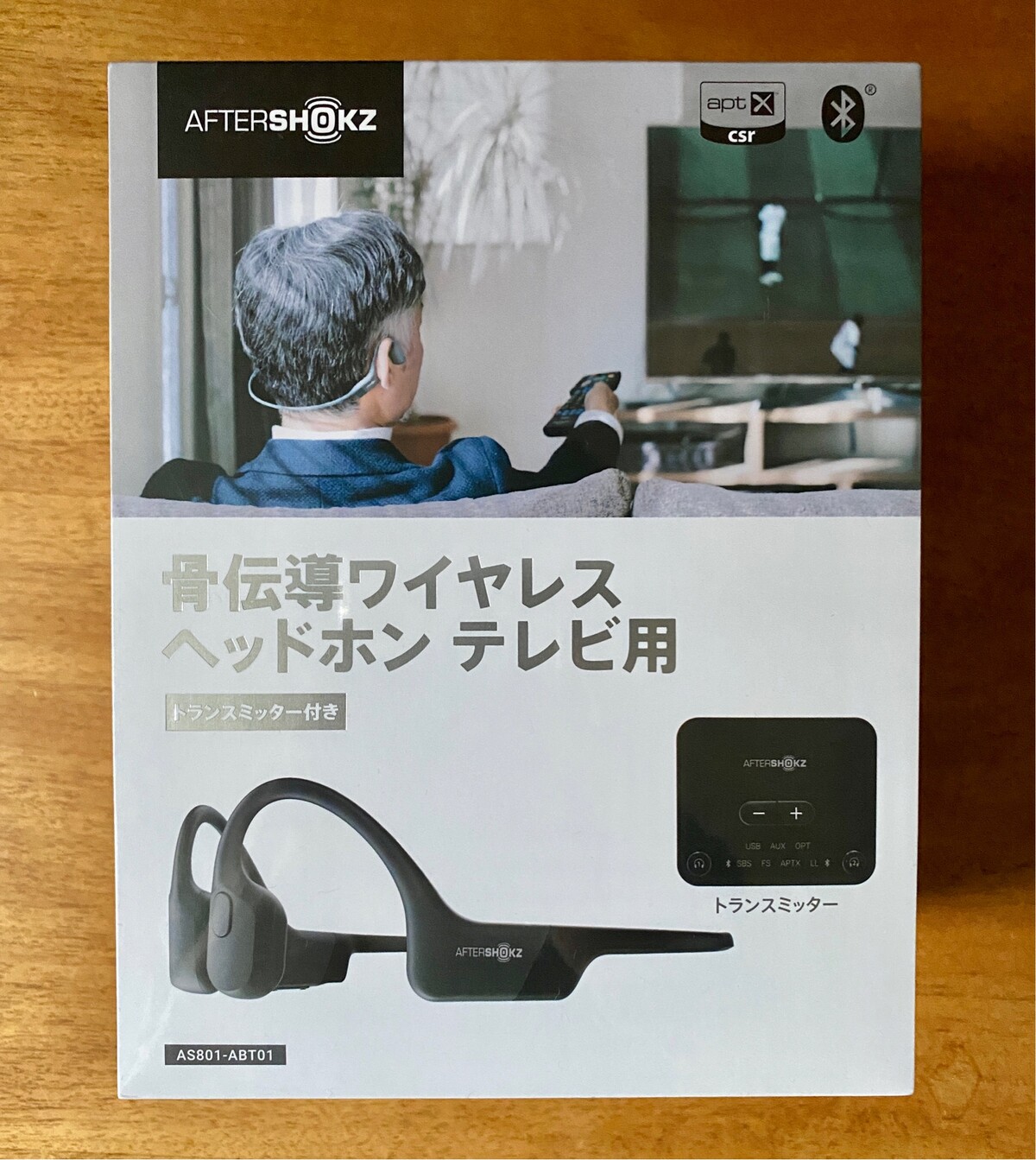 骨伝導ワイヤレスヘッドホンテレビ用AFT-EP-000021