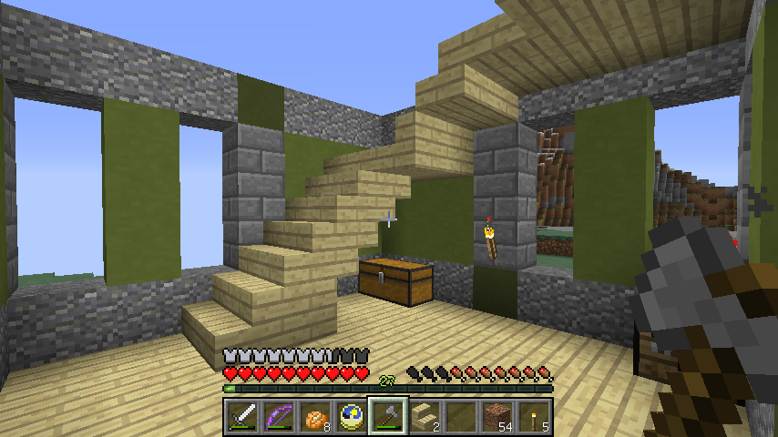 浮島工事の拠点をつくる マインクラフト リリシア放浪記