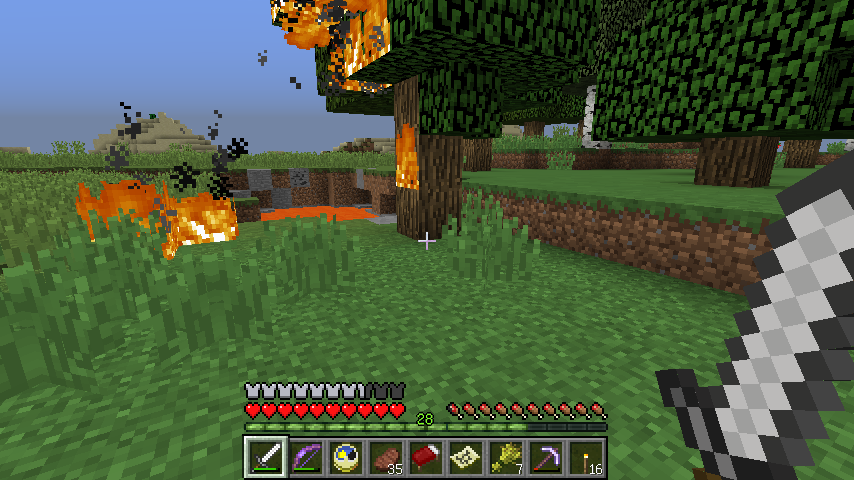 火事の消化時間もプレイ時間もにゃい マインクラフト リリシア放浪記