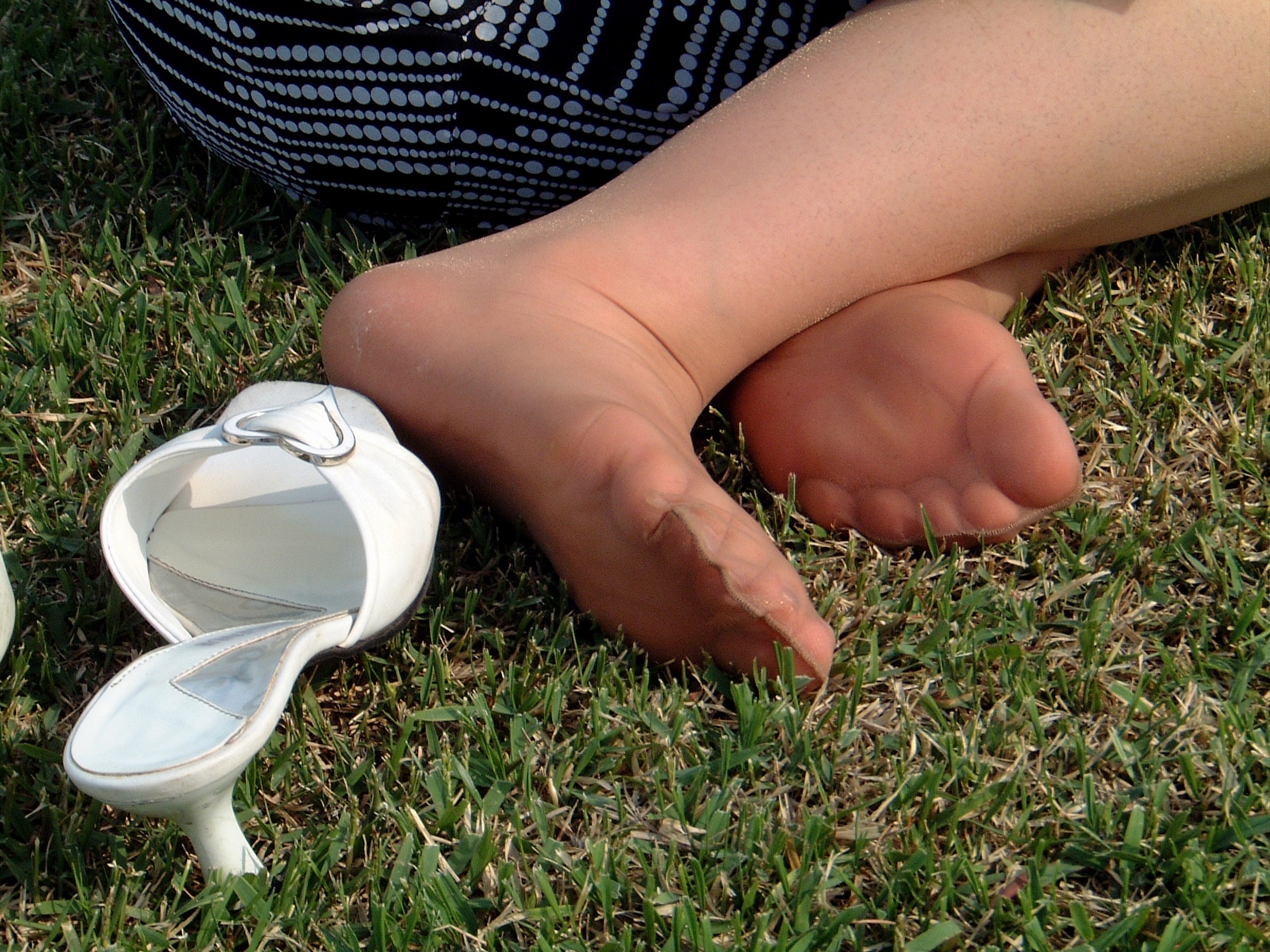 足裏ストッキング盗撮花見 