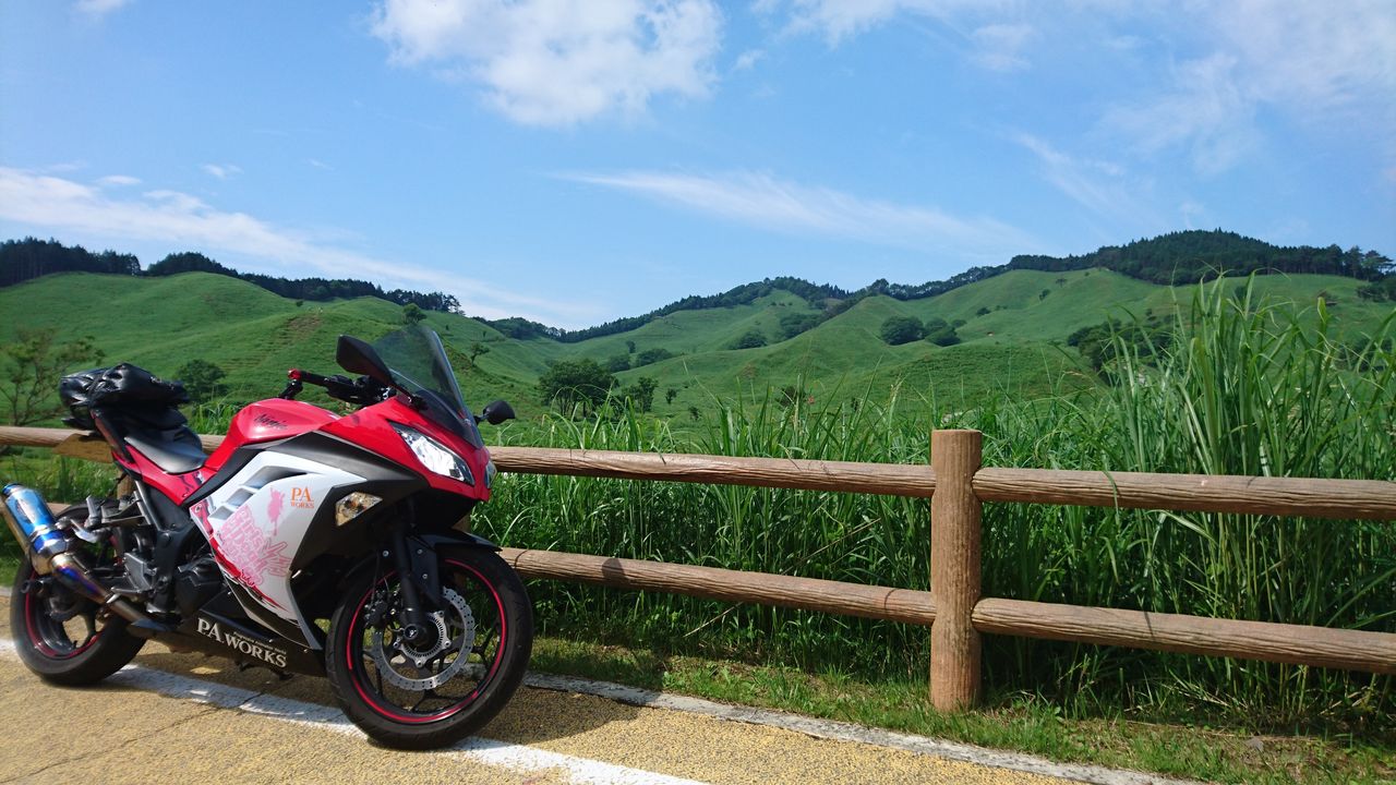 砥峰高原 兵庫県を見直すツーリング 岩座神の棚田 巡礼ライダー