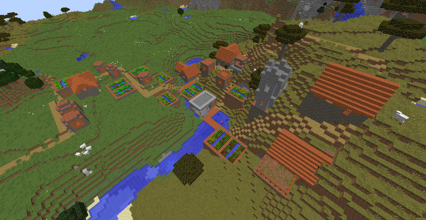 サバンナ村 Minecraft1 10 村のseed値