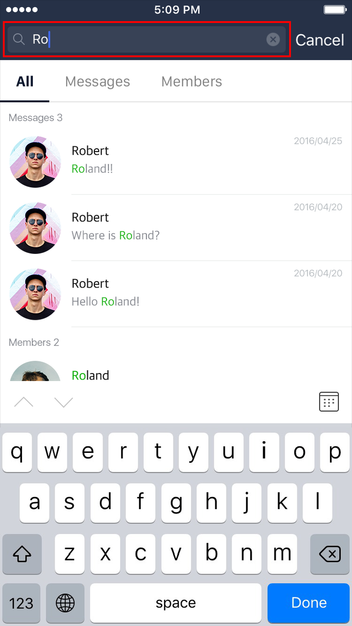 Find those important messages instantly with LINE 7.6.0's in-chat message  search feature : LINE official blog