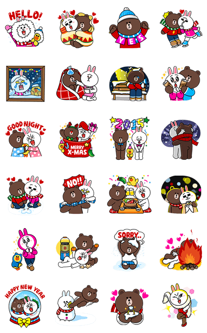 Line Christmas Special Introducing New Stickers Perfect For Events Limited Holiday Promotions And More Line Official Blog