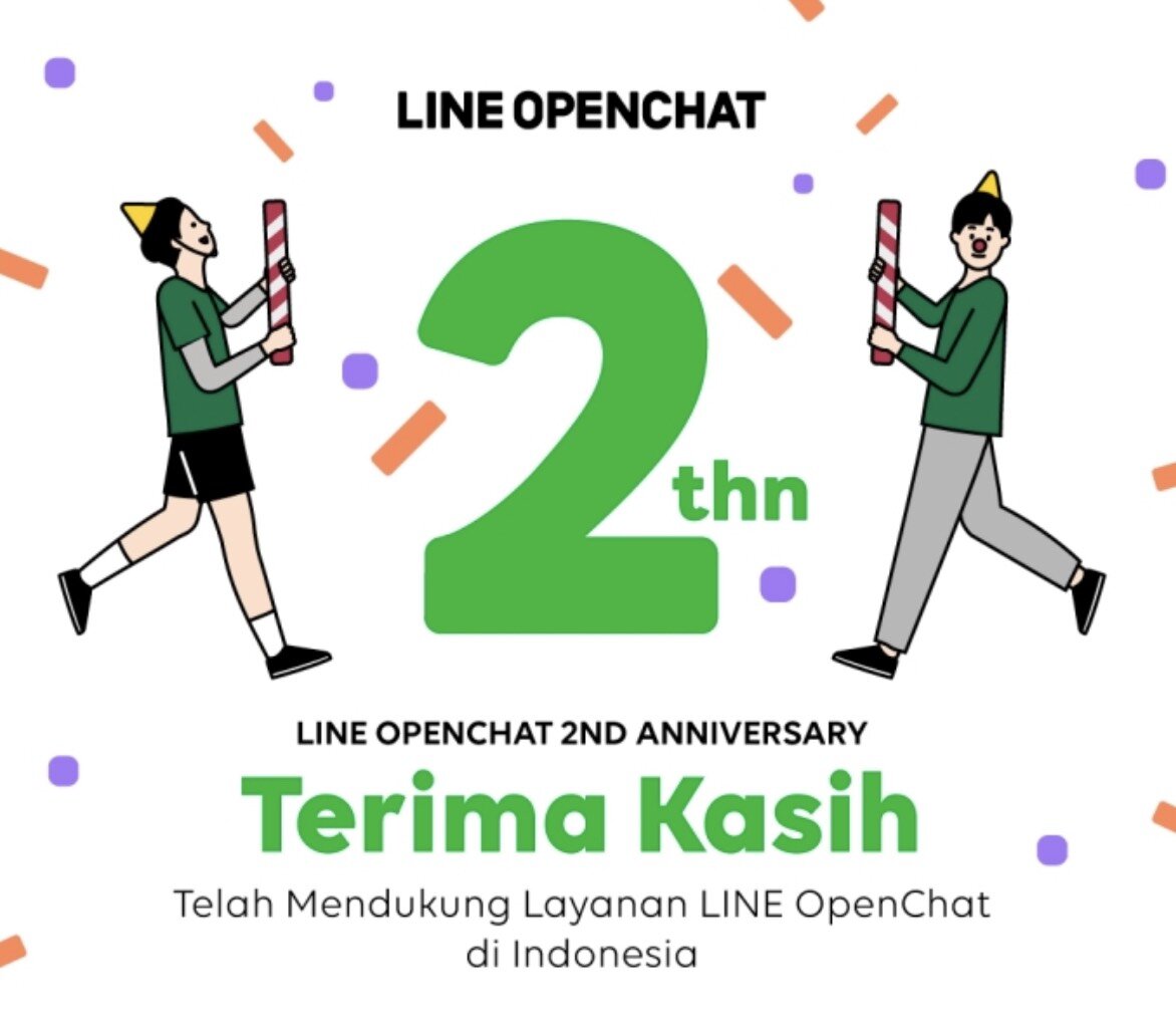 Foto 1 LINE OpenChat Merayakan UIang Tahun ke-2